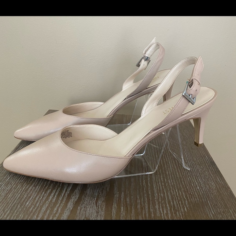 Nine West Sling Back Nude Pumps